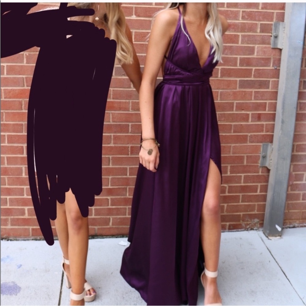 White Fox Purple Dress